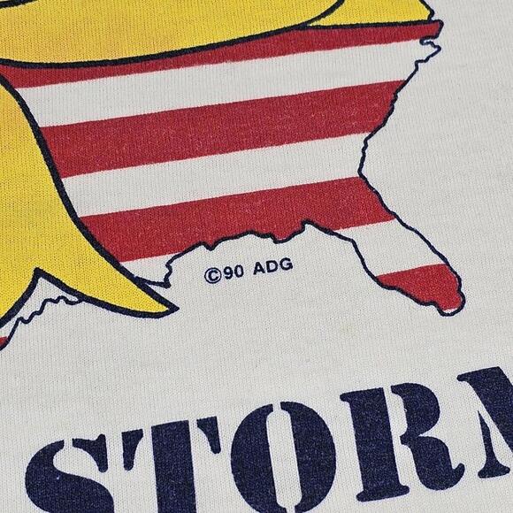 Vintage 1990 Operation Desert Storm Iraq Made In USA Single Stitch Mens Large - Picture 4 of 9